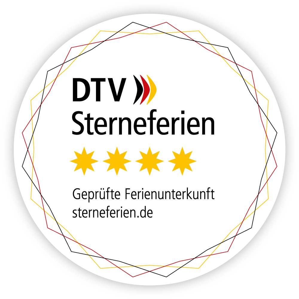 4 Sterne DTV-Siegel von Sterneferien.de